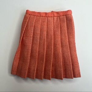 Vintage Barbie #1486 Skirt Winter Wow Orange Pleated Mattel 1960s Mint Japan